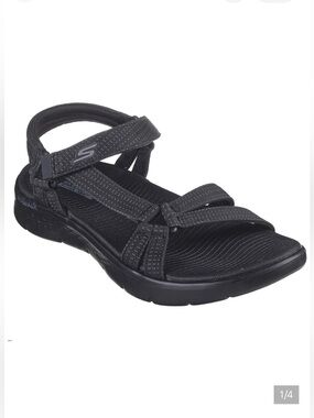 Skechers On-the-Go 600 - Brilliancy Sport Sandals In Black, Size 5, NIB